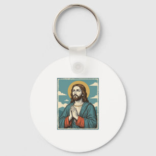 Klassiek ontwerp van overhemd met biddende verloss sleutelhanger