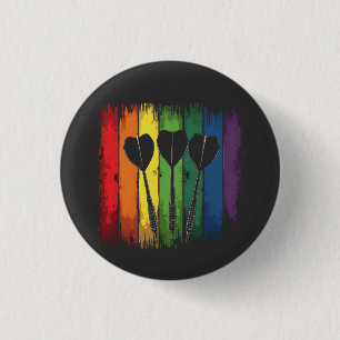 Klassiek ontwerp van pijlen met LGBTQ kleuren Ronde Button 3,2 Cm