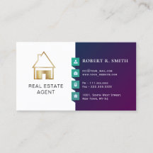 Klassiek ontwerp van Real Estate Agent