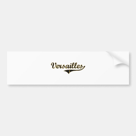 Klassiek ontwerp van Versailles Missouri Bumpersticker (Voorkant)