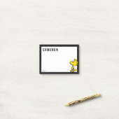 Klassiek ontwerp van Woodstock | Jouw namen toevoe Post-it® Notes (Op bureau)