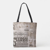 Klassiek ontwerp van zaadzak tote bag (Achterkant)