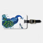 Klassiek ontwerp voor pacock en dragonfly bagagelabel (Voorkant horizontaal)