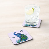 Klassiek ontwerp voor pacock en dragonfly bier onderzetter (Rechterzijde)