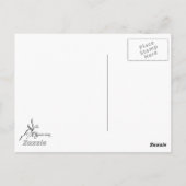 Klassiek ontwerp voor pacock en dragonfly briefkaart (Achterkant)