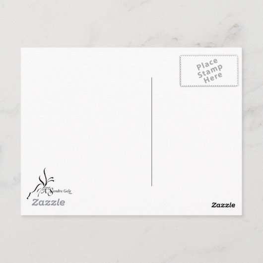 Klassiek ontwerp voor pacock en dragonfly briefkaart (Achterkant)