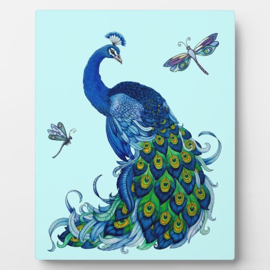 Klassiek ontwerp voor pacock en dragonfly fotoplaat (Voorkant)