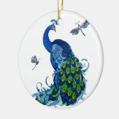 Klassiek ontwerp voor pacock en dragonfly keramisch ornament (Links)