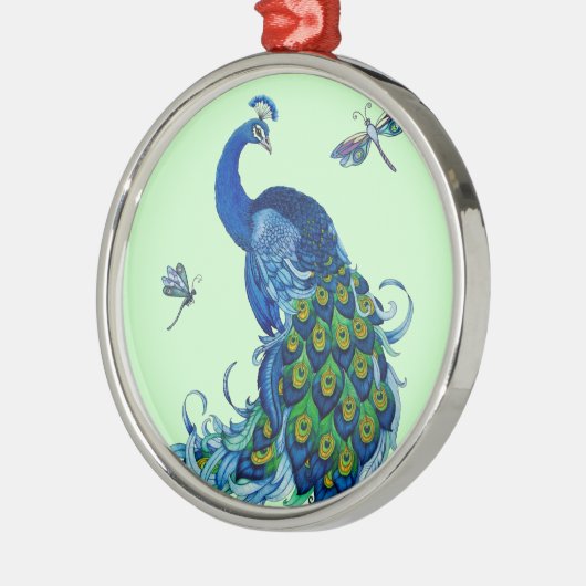 Klassiek ontwerp voor pacock en dragonfly metalen ornament (Links)