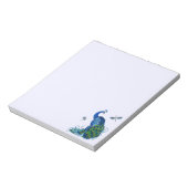 Klassiek ontwerp voor pacock en dragonfly notitieblok (Linkerzijde)
