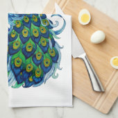 Klassiek ontwerp voor pacock en dragonfly theedoek (Quarter Fold)