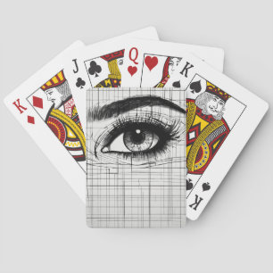Klassiek oog pokerkaarten