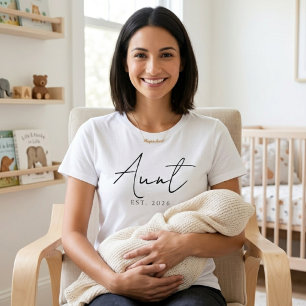 Klassiek Oom EST Jaar Eenvoudig Familie Script Ont T-shirt