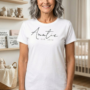 Klassiek Oom EST Jaar Familie Script Ontwerp T-shirt