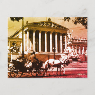 Klassiek Oostenrijk Wenen parlement Briefkaart