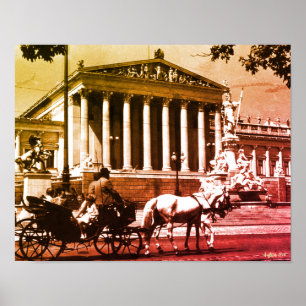 Klassiek Oostenrijk Wenen parlement Poster