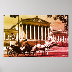 Klassiek Oostenrijk Wenen parlement Poster