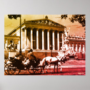 Klassiek Oostenrijk Wenen parlement Poster