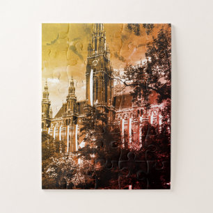 Klassiek Oostenrijk Wenen Rathaus stadhuis Legpuzzel
