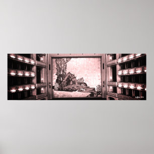 Klassiek Oostenrijk Wenen Staatsoper opera binnen Poster