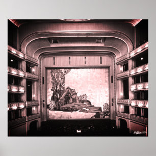 Klassiek Oostenrijk Wenen Staatsoper opera binnen Poster