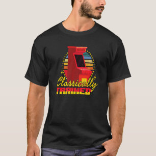 Klassiek Opgeleide Arcade Speler Retro Games Gamen T-shirt