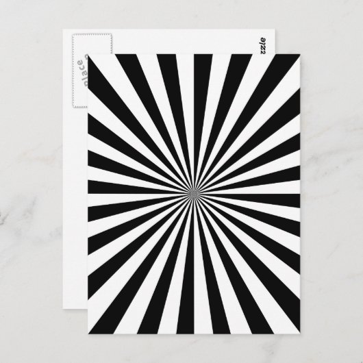 Klassiek optisch draaiend wielontwerp voor het bar briefkaart (Voorkant / Achterkant)