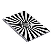 Klassiek optisch draaiend wielontwerp voor het bar notitieboek (Rechterzijde)