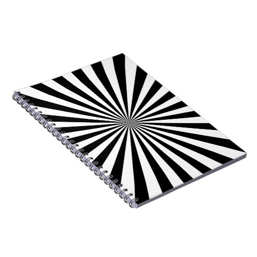 Klassiek optisch draaiend wielontwerp voor het bar notitieboek (Rechterzijde)