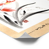 Klassiek-oraal chinese sumi-e inktbloemen schilder poster (Hoek)