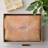 Klassiek Oranje Damast Tissuepapier (Geschenk)