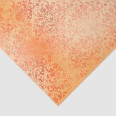 Klassiek Oranje Damast Tissuepapier (Detail)