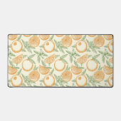 Klassiek Oranje fruitpatroon Bureaumat (Voorkant)