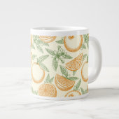 Klassiek Oranje fruitpatroon Grote Koffiekop (Voorkant rechts)