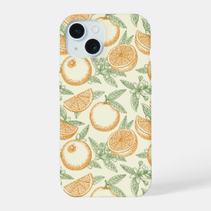 Klassiek Oranje fruitpatroon iPhone 15 Case