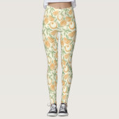 Klassiek Oranje fruitpatroon Leggings (Voorkant)