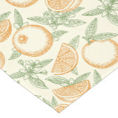 Klassiek Oranje fruitpatroon Medium Tafelloper (Hoek)