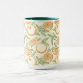 Klassiek Oranje fruitpatroon Mok (Midden)