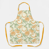 Klassiek Oranje fruitpatroon Schort (Voorkant)