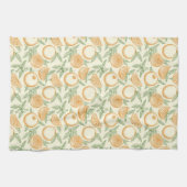 Klassiek Oranje fruitpatroon Theedoek (Horizontaal)
