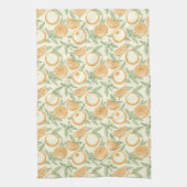 Klassiek Oranje fruitpatroon Theedoek (Verticaal)