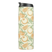 Klassiek Oranje fruitpatroon Thermosbeker (Geroteerd rechts)