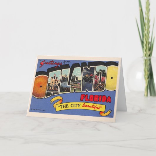 Klassiek Orlando Florida Kaart (Voorkant)