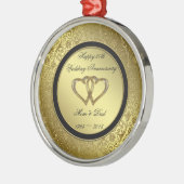 Klassiek Ornament rond Jubileum voor gouden wedden (Links)