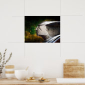 Klassiek Ornament van de Hout van de Kar Poster (Keuken)