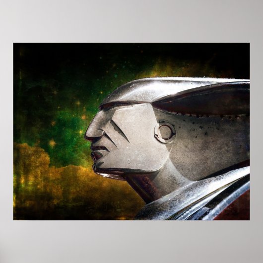 Klassiek Ornament van de Hout van de Kar Poster (Voorkant)