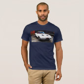 Klassiek oud Corvette auto kunst T-shirt (Voorkant volledig)