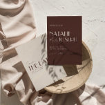 Klassiek Oud Geld Chocolade Bruin Retro Trouwen Save The Date<br><div class="desc">Deze moderne en retro 'oud geld' minimalistische trouwkaart sjabloon 'Save The Date' is geweldig voor jou. Als je op zoek bent naar een mooie, elegante en makkelijk aan te passen trouwkaart sjabloon 'Save The Date'. Een zeer elegante, eenvoudige crèmekleurige en chocoladebruine script trouw 'save the date'. Met minimale cocoa bruine...</div>