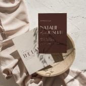 Klassiek Oud Geld Chocolade Bruin Retro Trouwen Save The Date