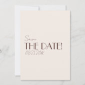 Klassiek Oud Geld Chocolade Bruin Retro Trouwen Save The Date (Voorkant)